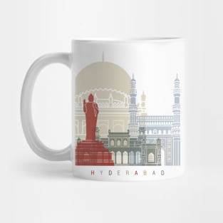 Hyderabad skyline poster Mug